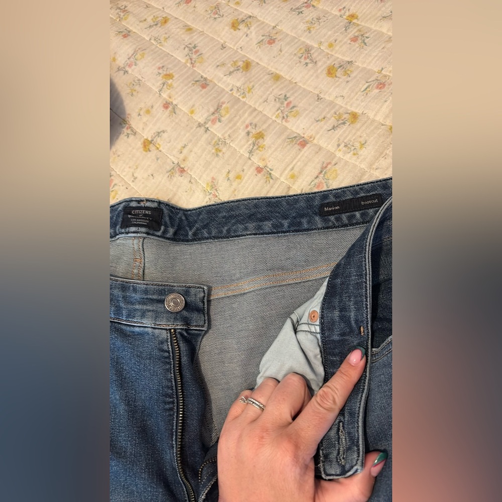 Citizens Of Humanity Blue Boot Cut Jeans